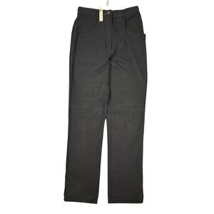 NEW Industria Made in Italy Jeans Mens Sz 44 Black Cotton Dress Pants VTG $175
